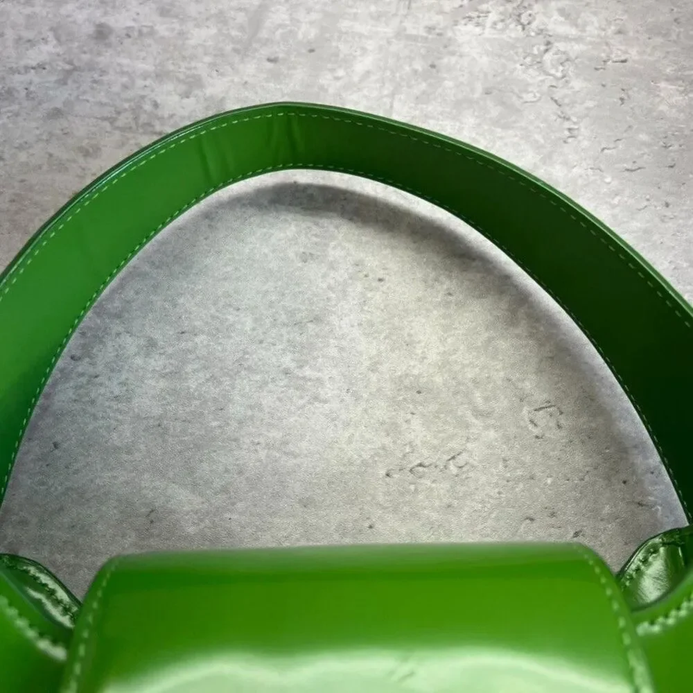 Kate Spade New York Green Spazzolato Leather Sam Icon Mini Hobo Bag Womens